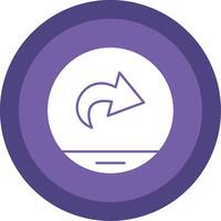 Next Glyph Multi Circle Icon vector