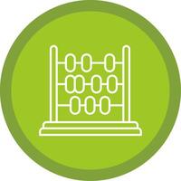 Abacus Line Multi Circle Icon vector