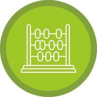 Abacus Line Multi Circle Icon vector