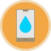 Water Drop Flat Multi Circle Icon vector