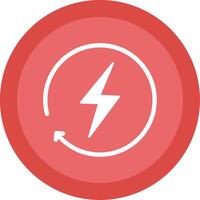 Energy Glyph Multi Circle Icon vector