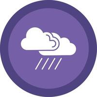 Cloud Glyph Multi Circle Icon vector