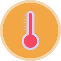 Temperature Flat Multi Circle Icon vector