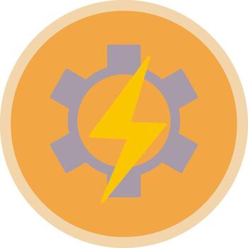 Setting Flat Multi Circle Icon vector