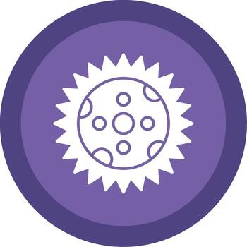 Eclipse Glyph Multi Circle Icon vector