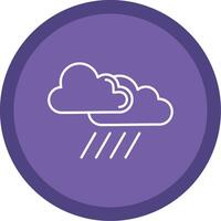 Cloud Line Multi Circle Icon vector