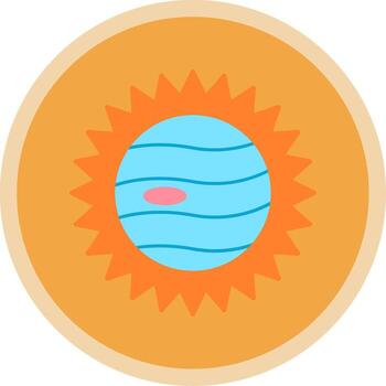 Eclipse Flat Multi Circle Icon vector
