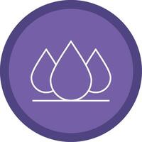 Water Drop Line Multi Circle Icon vector