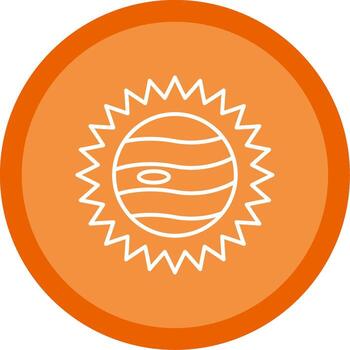 Eclipse Line Multi Circle Icon vector