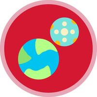 planetas plano multi circulo icono vector