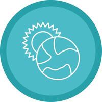 Eclipse Line Multi Circle Icon vector