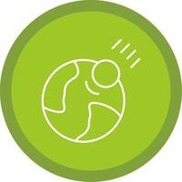 Meteor Line Multi Circle Icon vector