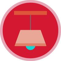 Ceiling Lamp Flat Multi Circle Icon vector
