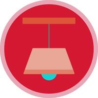 Ceiling Lamp Flat Multi Circle Icon vector