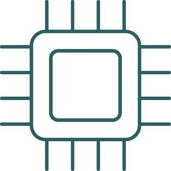 UPC línea degradado redondo esquina icono vector