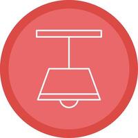 Ceiling Lamp Line Multi Circle Icon vector