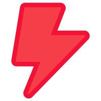 Lightning Voltage Flash Icon Thunderbolt Energy vector