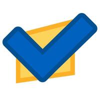 Check Mark Tick Icon Confirmation Message vector