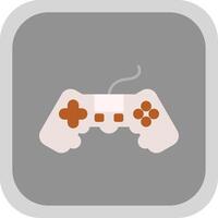 Game Flat Round Corner Icon vector