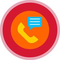 Communication Flat Multi Circle Icon vector