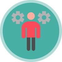 Business People Flat Multi Circle Icon vector