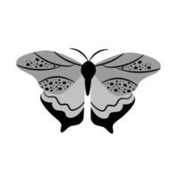 hermosa mariposa en blanco antecedentes. vector