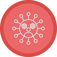 social red línea multi circulo icono vector