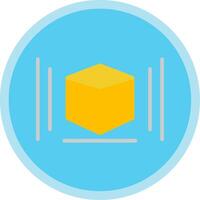 3d Modeling Flat Multi Circle Icon vector