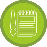 Sketchbook Line Multi Circle Icon vector