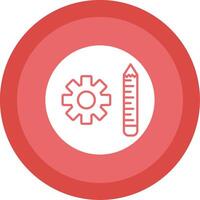 Tools Glyph Multi Circle Icon vector