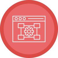 Settings Line Multi Circle Icon vector