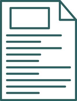 File Line Gradient Round Corner Icon vector