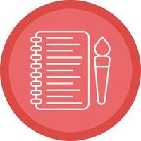 Sketchbook Line Multi Circle Icon vector