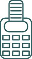 Point Of Service Line Gradient Round Corner Icon vector