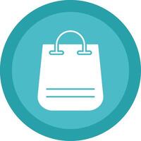 Shopping Bag Glyph Multi Circle Icon vector