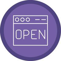 Open Line Multi Circle Icon vector