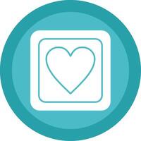 Favorite Glyph Multi Circle Icon vector