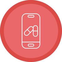 Smartphone Line Multi Circle Icon vector