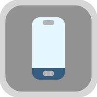 Smartphone Flat Round Corner Icon vector