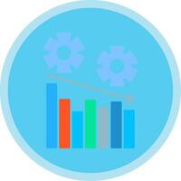 Management Flat Multi Circle Icon vector