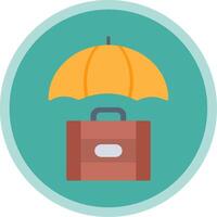 Risk Management Flat Multi Circle Icon vector