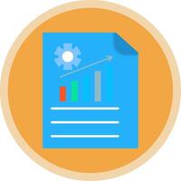 Management Flat Multi Circle Icon vector