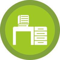 Table Glyph Multi Circle Icon vector