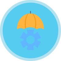 Risk Management Flat Multi Circle Icon vector