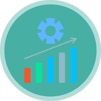 Management Flat Multi Circle Icon vector