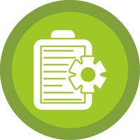 Management Glyph Multi Circle Icon vector