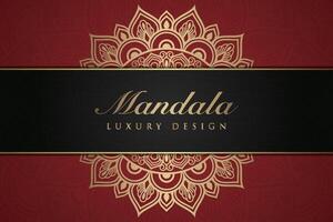 Luxurious mandala background and banner design, suitable for design templates for greeting cards vector