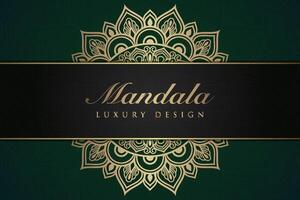 Luxurious mandala background and banner design, suitable for design templates for greeting cards vector