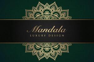 Luxurious mandala background and banner design, suitable for design templates for greeting cards vector