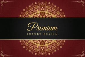 Luxurious mandala background and banner design, suitable for design templates for greeting cards vector